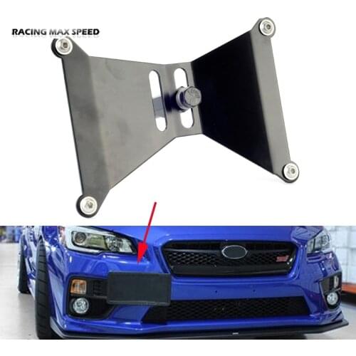 Racing ALUMINUM Front License Plate Holder Relocation Kit for Subaru WRX STi toyota Scion FRS BRZ