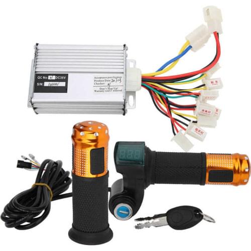 Durable 36V 1000W Controller and Universal Throttle Grip with Screen Display Set Equipment E-bike Motor Electric Bike Accessory