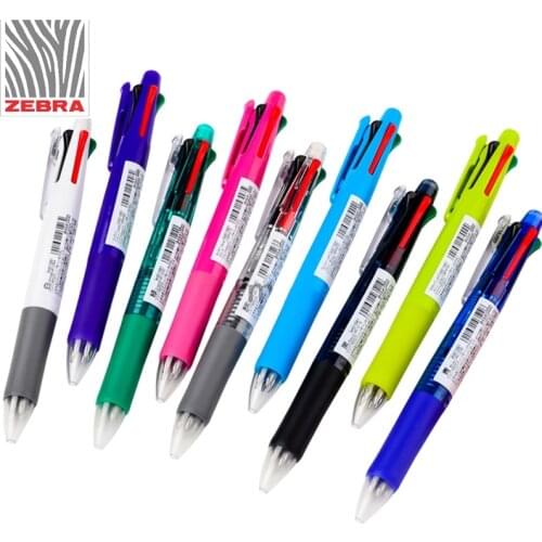 3 Pieces Zebra B4SA1 Clip-On 4 Color 0.7 mm Ballpoint Pens(Black, Blue, Red, Green) + 0.5 mm Mechanical Pencils 5-in-1 pens