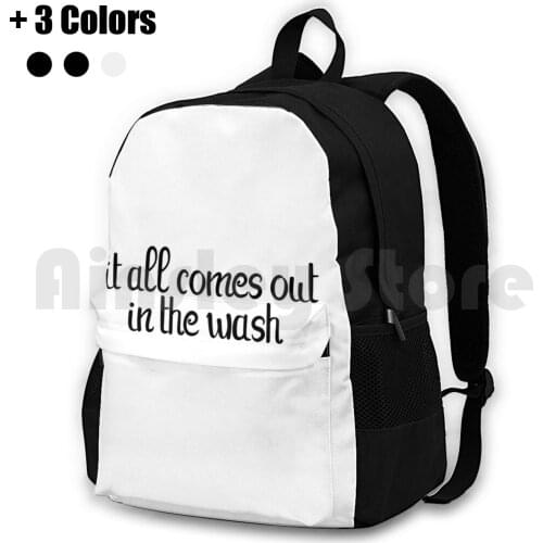 It All Comes Out In The Wash Outdoor Hiking Backpack Riding Climbing Sports Bag It All Comes Out In The Wash Wash Wildcard