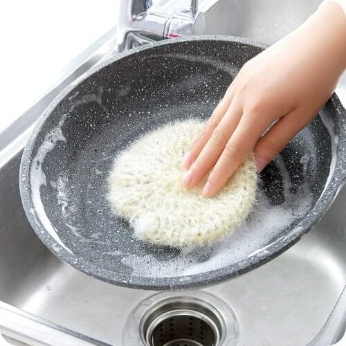 1pc Kitchen Polyester Silk Dish Towel Non-stick Oil Dishwashing Cloth Cleaning Pot Dish Cloth Cleaning Towel