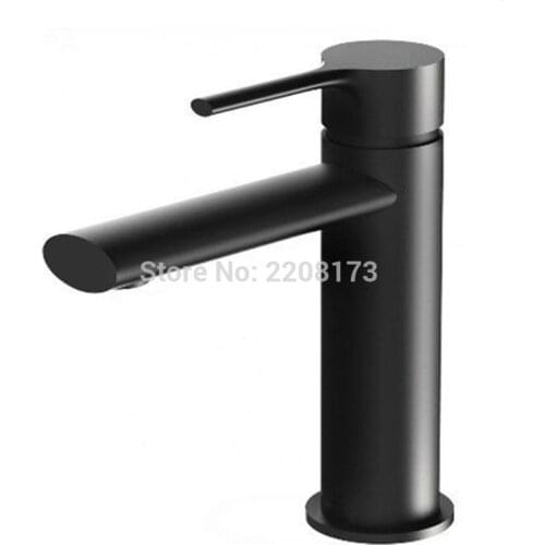 Smesiteli Wholesale And Promotions High Quality Bathroom Tap Classic Style Matte Black Deck Mounted Hot & Cold Water Basin Mixer