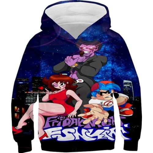 Friday Night Funkin 3D Print Hoodies Video Game Sweatshirt Men Long Sleeve Tracksuit Harajuku Streetwear Women Clothes 2021