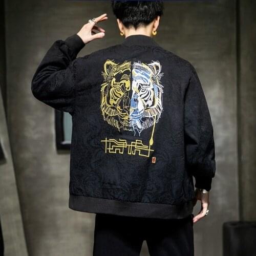 Embroidery Traditional Chinese Clothing For Men Chinese Shirt Top Chinese Style Tops Men Tang Suit Retro Jackets Fashion KK3418