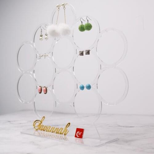 TX Acrylic Earring Display Earring Stand Earrings Ear Studs Jewelry Show Case Earring Organizer Jewellery Rack Earring Holder
