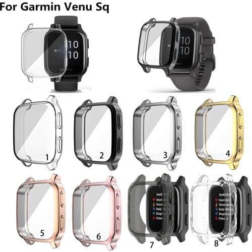 TPU Electroplated Case Cover Protective For Garmin Venu Sq Bumper protector