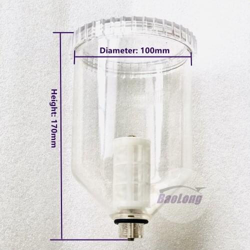 1L plastic S60h diesel injector nozzle tester oil collecting can, diesel oil container cup for S60h nozzle tester part