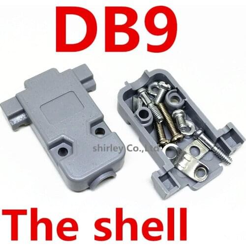 10PCS/LOT DB9 Plastic Shell Serial Molded Case DB-9