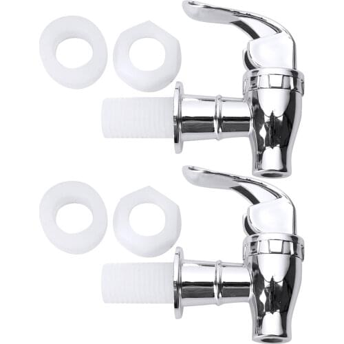 2pc Glass Wine Bottle Faucet Jar Wine Barrel Water Tank Faucet With Filter Wine Valve Water Dispenser Switch Tap Bibcocks Beer