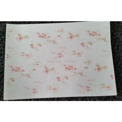 200pcs 15x21cm(5.91''x8.27'') printed flower Handmake Soap Wrapping Paper custom Oil Proof Paper Gift Wrapper need extra cost