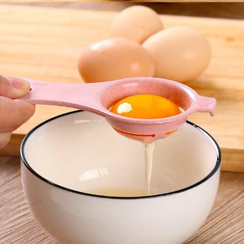 2021 Kitchen Chef Dining Cooking Gadget For Household Kitchen Egg Tools Plastic Egg Separator White Yolk Sifting Home 3 Pcs