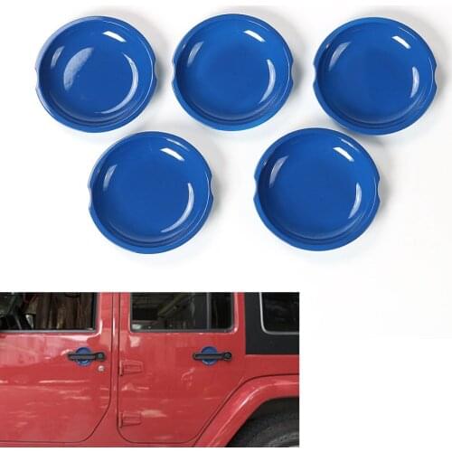 5pcs/set ABS Door Handle Bowls Covers Guard Bezels Decoration Fit for Jeep Wrangler JK Rubicon Sahara 2008-2016 Car-Styling