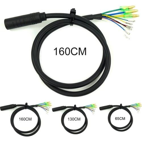 60/130/160cm 9-pin Electric Bicycle Female-to-female Connector Motor Extension Cable Variable Speed Electric Bicycle Accessories
