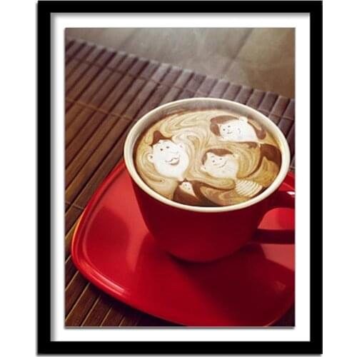 Diamant painting 5d diy diamond painting square Diamond embroidery coffee diamond round diamond paint 311DD full