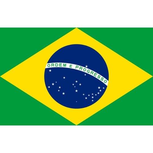 BANDERA CALIDAD NACIONAL DE Brasil 150x90cm - Tela De Alta calidad Envió Gratis