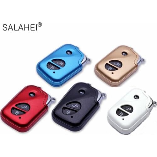 Colorful ABS Car Key Case Cover For Toyota Land Cruiser Prado 150 Camry Prius Crown For Subaru Foreste XV Keychain Holder Shell