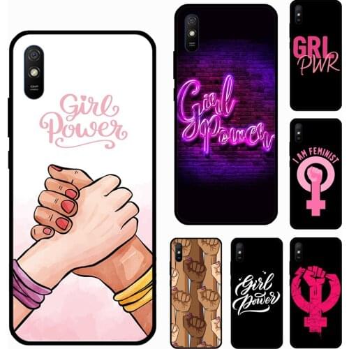 Feminist Girl Power For Xiaomi Redmi 9 9T 9C 8A 9A K40 Phone Case For Redmi Note 10 8 9 Pro Note 9S 8T Cover