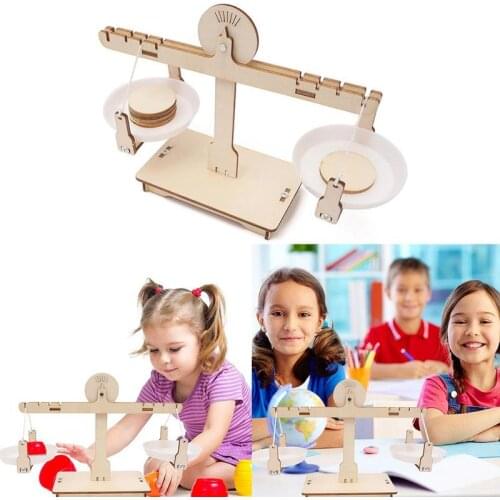 DIY Balance Scale Montessori Science Educational Toys Math Learning Game Board Toys For Children Learn Add And Subtract Kits