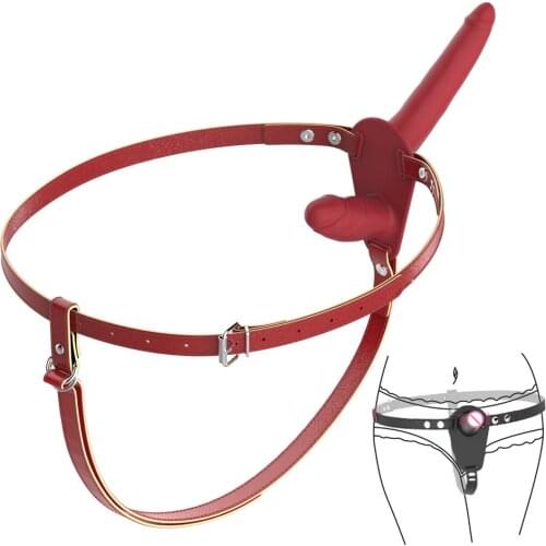 EXVOID Strap On Dildos Sex Toys for Women Female Masturbator Leather Panties Wearable Strapon Realistic Penis For Lesbian Thong