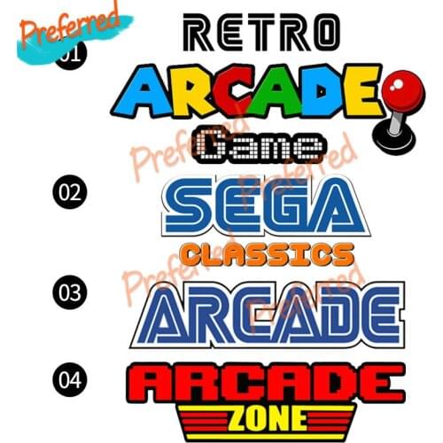 Hot Retro Arcade Game Decal Motocross Racing Laptop Helmet Trunk Wall Vinyl Car Sticker Die-Cut Waterproof PVC
