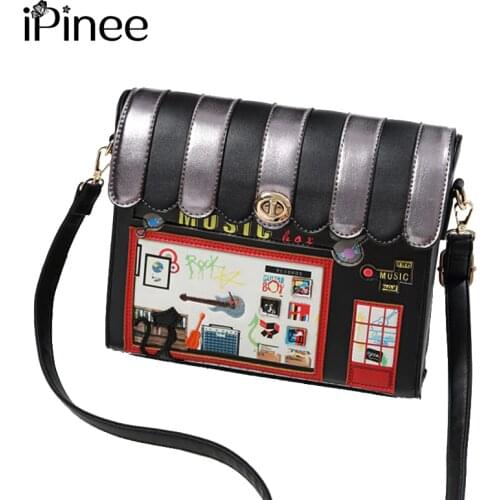 IPinee Women Luxury Crossbody bag Female Leather Evening Bag Girls Purses for Women Ladies Embroideried Shoulder Bags
