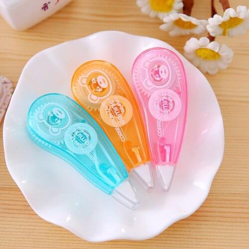 3 PCs Cartoon Correction Tape 6M Childrens Student Correction Tape Corretion Pen/Fluid Student Stationery Wholesale