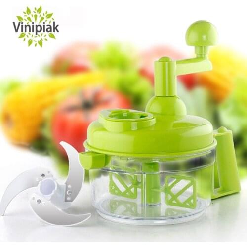Multifunctional Kitchen Manual Vegetable Large Capacity Nut Onion Chopper Hand Pull Food Meat Grinder Egg Sauces Blender