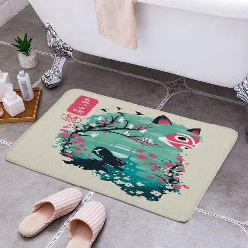 Ukiyo e Princess Cheaper Anti-slip Modern Area Rugs Living Room Balcony Bathroom Printed Carpet Doormat Hallway Bath Mat