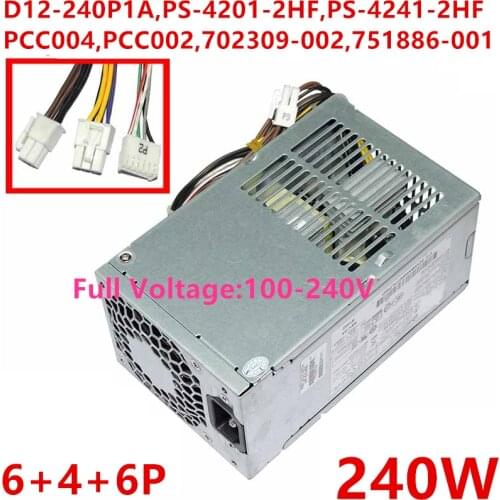 New PSU For HP ProDesk 600 800 G1 SFF 6Pin 240W Power Supply D12-240P1A D12-240P2A PS-4201-2HF PS-4241-2HF PCC004 PCC002