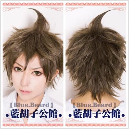 Super Dangan Ronpa 2 Danganronpa Hinata Hajime Cosplay Heat Resistant Synthetic Hair Costume Wig +Wig Cap