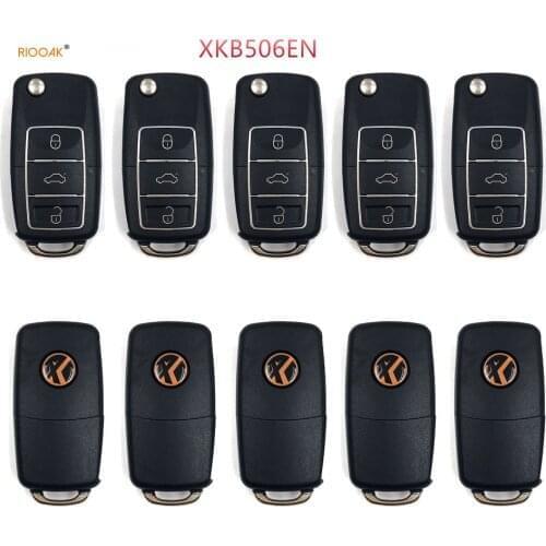 RIOOAK 10pcs Xhorse XKB508EN XKB506EN XKB510EN Wire Remotes for VW Volkswagen B5 Style VVDI2 VVDI MINI Key Tool Key Programmer