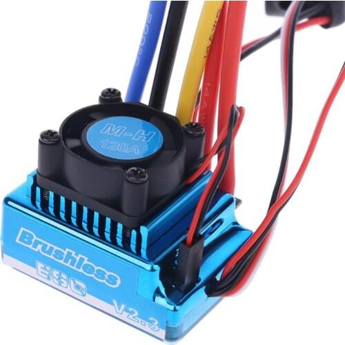 Waterproof 45A 60A 80A 120A Brushless ESC Electric Speed Controller Dust-proof for 1/8 1/10 1/12 RC Car Crawler RC Boat Part