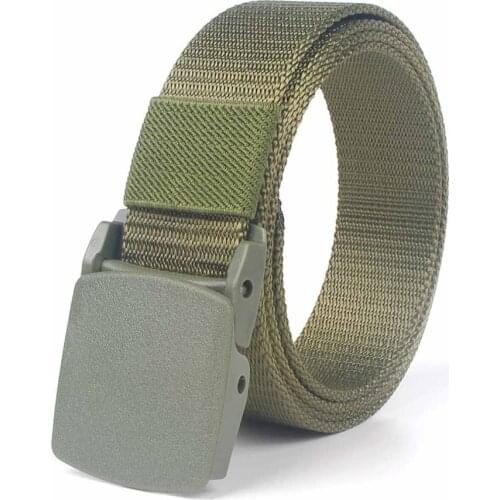10pcs Men And Women Belts Quick Dry Smooth Buckle Imitation Nylon 3cm Narrow Version Security Tactical Belts 5 Color