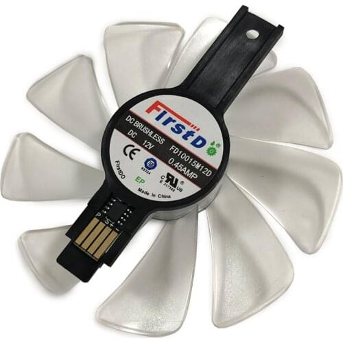 RX 590/580/570/VEGA 100MM 0.45AMP FD10015M12D GPU Cooler Fan For Sapphire RXVE GARX480 RX590 RX580 RX570 NITRO VGA Cards Cooling
