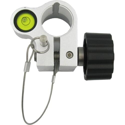 White Universal Carbon Fiber Rod Centering Rod Horizontal Bubble Bead Assembly 25mm Rod Leveling Tool Level Bubble