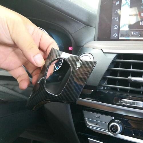 1pcs Carbon Fiber Style ABS Plastic Sticker Engine Start Button Trim for BMW X3 X4 G01 G02 2018-2019 LHD Vehicles Accessories