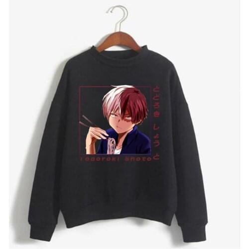 Sweatshirt Hoodie Japan Hot AnimeMy Hero Academia Print Sweatshirt Funny Todoroki Shoto Autumn Winter Spring Casual Tops