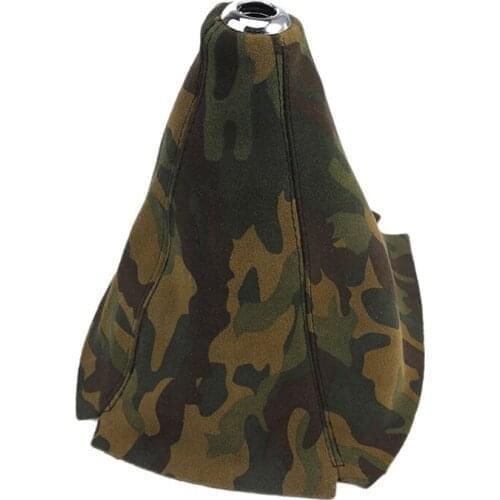Universal Gear Shift Cover Camouflage Dust Gear Stick Shift Knob Cover Racing Gear Shift Knob Cover Gaiter Sleeve