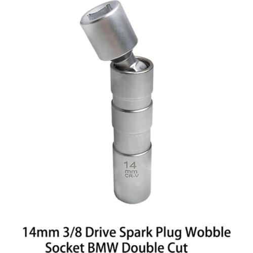 Universal 14mm Point Remover Wrench Magnetic Spark Plug Sleeve Socket Car Repair Spark Plug Sleeve, Universal Remover