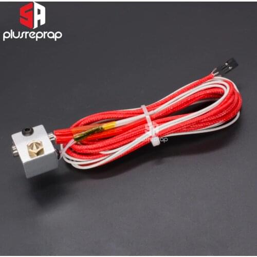 V5/V6/V6Volcano J-head Hotend Heating Aluminum Block +Thermistor with 2 pin + Ceramic Heater 12V / 24V 40W for 3D Printer Part