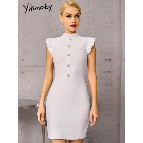 Офисные летние платья Yitimoky China At AliExpress