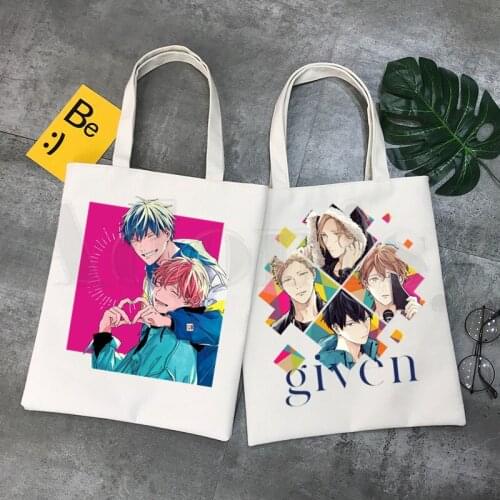 Mafuyu Yaoi Bl Given Yaoi Japanese Man Anime Manga Handbags Shoulder Bags Casual Shopping Girls Handbag Women Elegant Canvas Bag