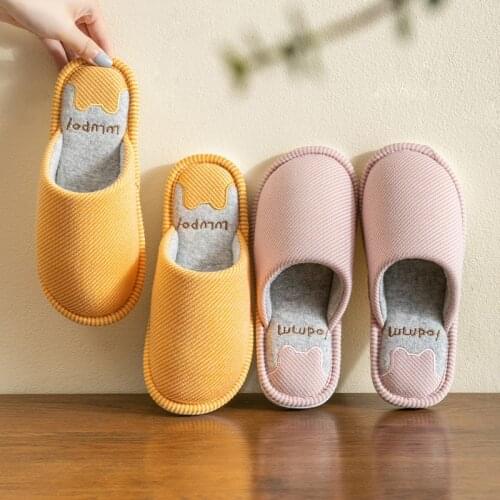 Women Spring Slippers Soft Sole Lovers Indoor Shoes Solid Color Female Male Home Slipper Comfortable Ladies House Floor Slides