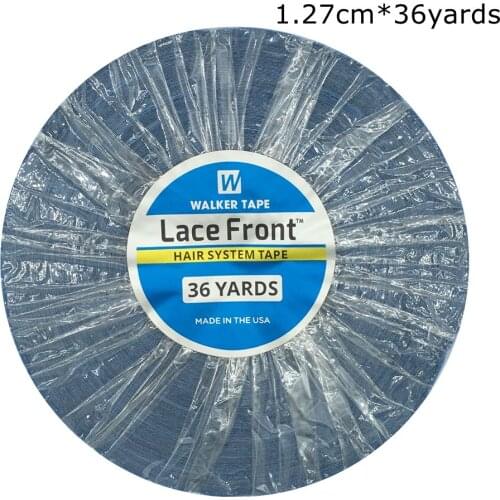 1 roll 0.8 /1.0/1.27 cm width 36 yards Blue lace front tape lace adhesive tape for lace wig toupee