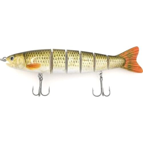 1Pcs 6 Sections Jointed Lures 12.7cm 22g Crankbait Fishing Lures Hard Fish Hook Swimbait Pesca Fishing Wobblers