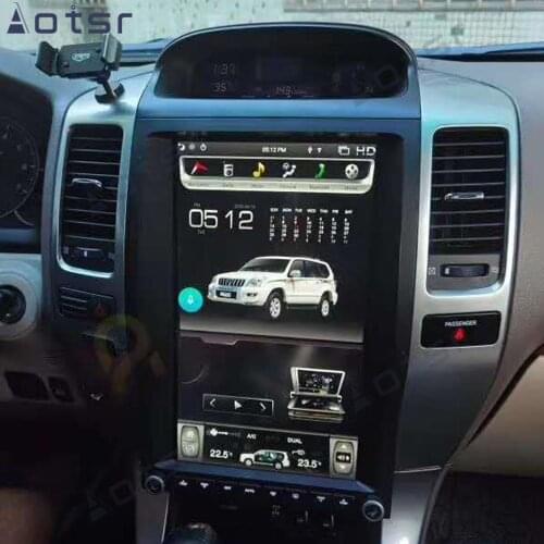 2 Din Tesla Style 4+64GB Android 9.0 Car GPS Navigation DVD Player for Toyota Land Cruiser Prado 120 2002-2009 for Lexus GX470