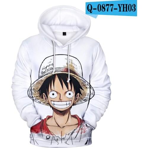 3D One Piece Hoodies Sweatshirt Men/women Anime Fashion Kpop Casual 2020 Arrival Unisex Adult/Child Soft Sweatshirt Coats