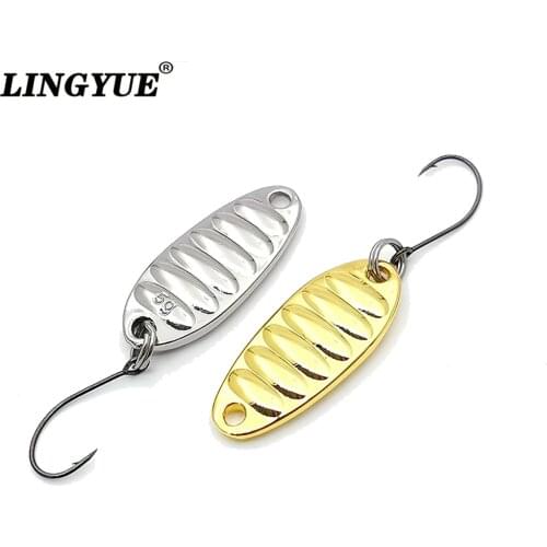 5pcs Metal Spoon Fishing Lure Micro Freshwater Fishing Tackle 1.5g /3g /5g / 7g Silver/Gold Mini Hard Bait Isca Artificial Pesca