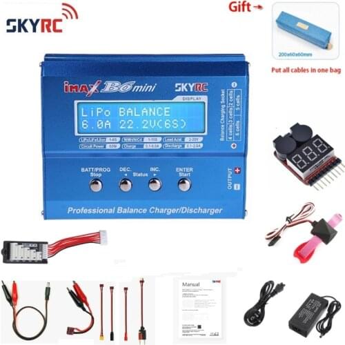 Original SKYRC IMAX B6 MINI 60W Balance RC Charger/Discharger with adapter For RC Helicopter nimh nicd Aircraft