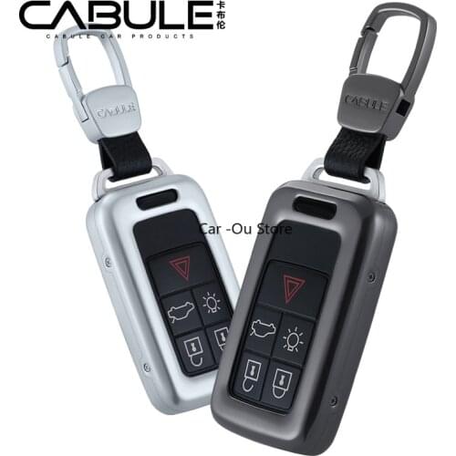 Key Bag For Volvo XC60 XC90 S40 S60L S90 Key Case Cover Ring Aluminium Alloy Accessories